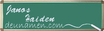 Janos Haiden Visitenkarte